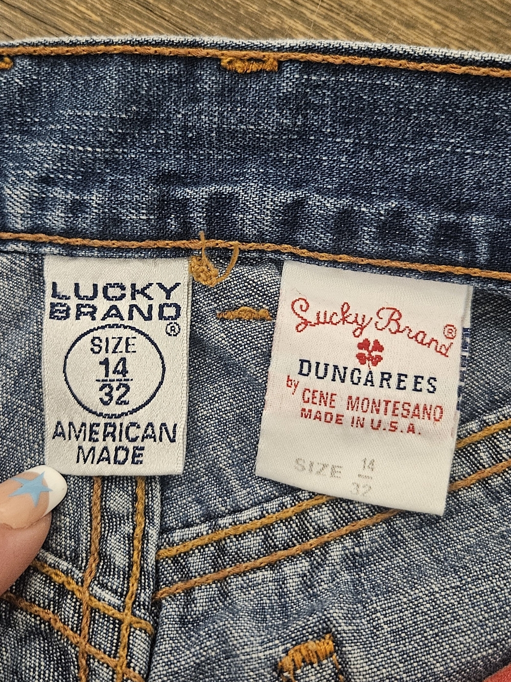Lucky Brand Women's Blue Denim Dungarees Jean Shorts - Size 14